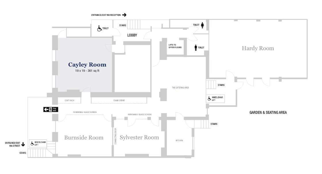 Floorplan of meeting room facilities