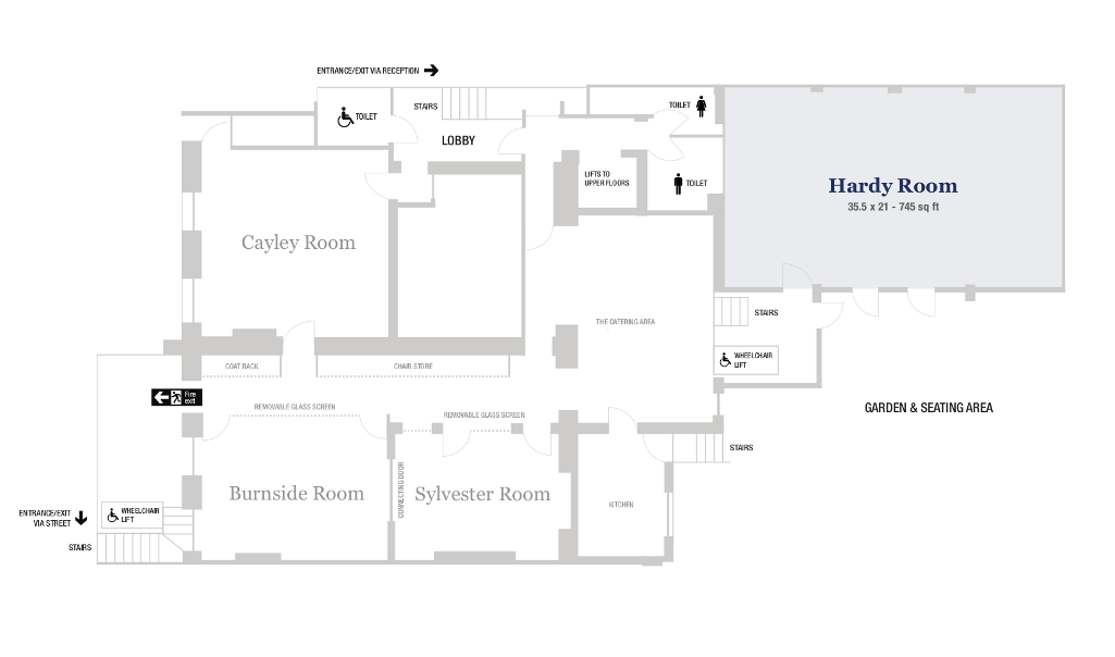 Floorplan of meeting room facilities
