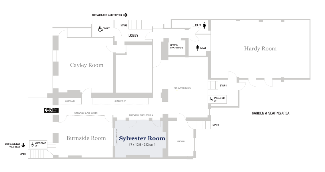 Floorplan of meeting room facilities